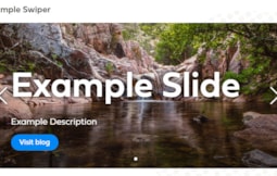 Simple Slider with title, description and button